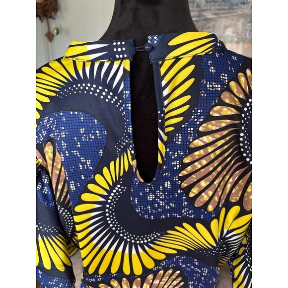 Womens Multicolor Long Dress 3XL By Eien Hippie Fairy 2 layer Sleeves Floral - Picture 9 of 10